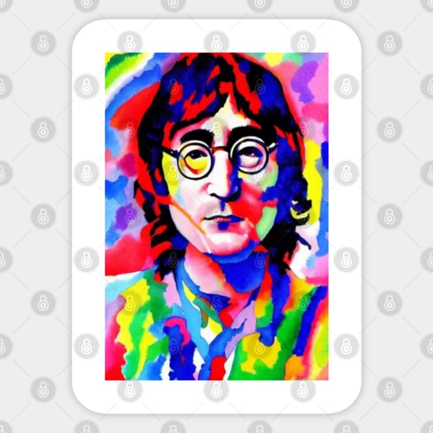 John Lennon Sticker by AbstractPlace